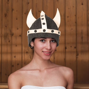 Chapeau de sauna en feutre de laine naturelle respectueux de l'environnement de haute qualité couverture de hammam isolée confortable respirant doux un - Product Image 2