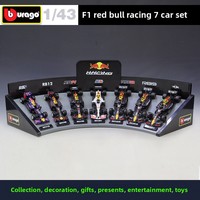 Bburago 1:43 Ensemble de présentoirs métalliques pour 7 voitures de course F1 Formule 1