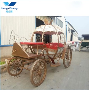 Popular Carro de calabaza de <span class=keywords><strong>Cenicienta</strong></span> para la realeza/viejo carro de caballos antiguo/carro de caballos de boda de turismo - Product Image 4