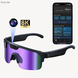Gafas Inteligentes con IA <span class=keywords><strong>Google</strong></span> 2026 Q01, Cámara de 8MP, Traducción en Tiempo Real, Gafas de Sol Deportivas, Protección UV, Video 1080P, Resistentes al Agua IPX-6 - Product Image 2