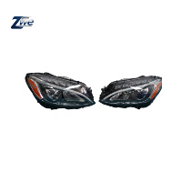 Faro LED W205 con Especificaciones Estadounidenses para Mercedes-Benz Clase C 2015-2018, Proyector DRL en Forma de V, Lámpara Delantera OE 2059061561 2059061661