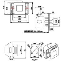 Serrures de placard loquet de porte d'armoire loquet à bouton-poussoir sans clé pour RV caravane camping-car bateau armoire bouton serrure