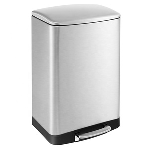 <span class=keywords><strong>Cubo</strong></span> de <span class=keywords><strong>basura</strong></span> de <span class=keywords><strong>acero</strong></span> <span class=keywords><strong>inoxidable</strong></span> de 13,2 galones/<span class=keywords><strong>50</strong></span> <span class=keywords><strong>litros</strong></span>, dispositivo de bloqueo, tapa de cierre suave, <span class=keywords><strong>cubo</strong></span> de <span class=keywords><strong>basura</strong></span> sin manos para el hogar, oficina, cocina - Product Image 1