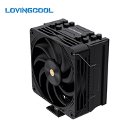 Enfriador de Aire para CPU LOVINGCOOL K600, 6 Tubos de Calor, PWM, 220W TDP, 5V ARGB, Ventilador Silencioso con Rodamiento Fluido para Computadoras de Escritorio Intel/AMD