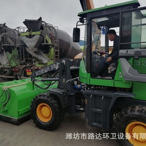 Road Sweeper Diesel <b>Powered</b> For Concrete Plant Stone Cleaning With <b>Brush</b> System - Product Image 3