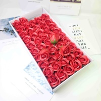 Kunstmatige rozen bloemenkoppen 3-laags zeeprozen premium bruiloft decoratie bloemen meerdere kleuren zeeproos bloemenkoppen cadeaudoos