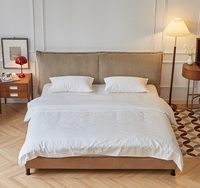 Tête de lit en velours côtelé nordique moderne, taille personnalisée, cadre de lit rembourré pour la maison, l'hôtel, reine, king