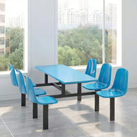 Mobilier de salle à manger moderne Table de salle à manger Chaise Table et chaise de cantine scolaire pour 4 6 8 personnes