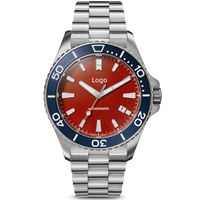 Montres automatiques mécaniques pour hommes en acier inoxydable 316L de luxe avec logo personnalisé en usine, 30 ATM, mouvement suisse SW200-1
