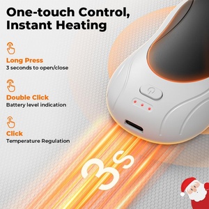 เครื่องทำความร้อนไฟฟ้าแบบใช้แบตเตอรี่ ป้องกันความร้อนเกิน แบตเตอรี่ 3000mAh*2 สำหรับฤดูหนาว ใช้กลางแจ้ง รถยนต์ รถบ้าน ใช้ในครัวเรือน พกพาสะดวก - Product Image 3