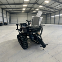 Tractor de orugas premium de 35 HP con accesorio de excavadora, máquina multifuncional para labranza rotativa agrícola