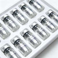 Autocollants personnalisés mats argentés Dragon pour flacons - Étiquettes 5ml 10ml 20ml pour injection réfrigérée et matières premières médicales