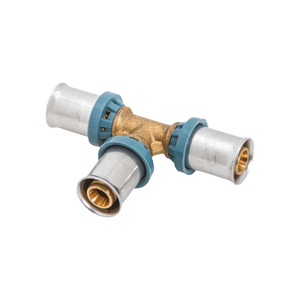 Raccord en T haut 16X16X16 T alliage acier au carbone acier inoxydable 25mm lisse galvanisé peint Compatible DELT tous les pipelines - Product Image 2