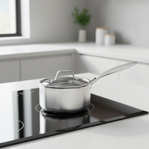 กระทะนมสเตนเลสสตีลสามชั้นขนาดใหญ่ เกรดอาหาร ไม่ติดกระทะ กระจายความร้อนสม่ำเสมอ สำหรับทำซุปและบะหมี่ - Product Image 1