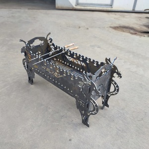 Chine <span class=keywords><strong>Dragon</strong></span> Style extérieur Portable pliant Grill Card-pliant <span class=keywords><strong>poêle</strong></span> pour Barbecue bois de chauffage et charbon de bois Camp fournitures de cuisine - Product Image 1