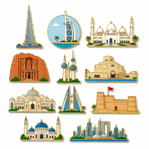 Aimant de réfrigérateur en métal émaillé personnalisé en usine, Milan, Italie, <span class=keywords><strong>Duomo</strong></span>, aimants de réfrigérateur 3D, souvenir de voyage, logo personnalisé, cadeau touristique - Product Image 2