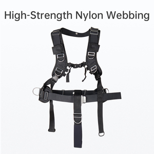 Arnés ajustable para equipo de buceo con deslizador metálico estriado y componentes de cincha de nailon para BCD de apnea OEM - Product Image 5