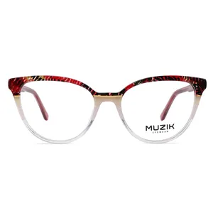 P6251 Custom color cateye acetate optical eye glasses frame for women