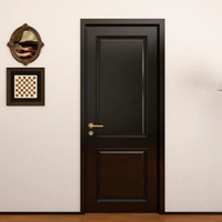 Porte en bois massif moderne, imperméable, surface finie, pour usage intérieur/extérieur, salon, chambre, école, garantie 5 ans