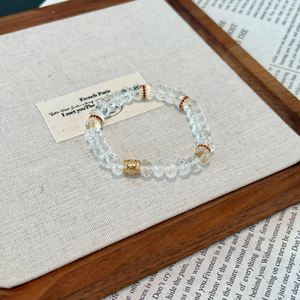 Dylam Dainty Charm Women Jewelry Bangles & <b>Bracelets</b> Elastic Rope <b>Adjustable</b> Length Natural Clear Crystal <b>Bracelet</b> for Daily - Product Image 6