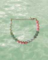 Bracelet d'été unique en gros avec perles et pierres précieuses, bracelet en céramique en forme de poisson pour femme, bijoux bohèmes de plage