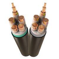 Cable de Bajo Voltaje YaLi 0.6/1kV WDZC-YJY de 2 Núcleos, Conductor de Aluminio, Aislamiento XLPE, Revestimiento de PVC, IP68, para Construcción de Edificios