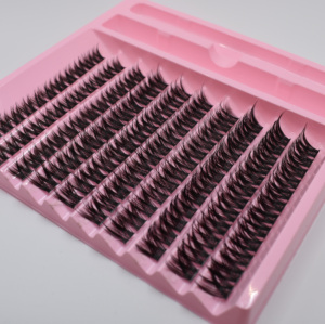 Pestañas Naturales Hechas a Mano de Primera Calidad, Pestañas en Racimo para Uso Diario, Realistas, Grosor de 0.07 mm, Fibra Suave, Pestañas Individuales, Kit Barely - Product Image 3