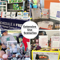 Support de signalisation vertical double face transparent en acrylique portable pour la maison, le bureau, les restaurants, les magasins - Écologique pour l'affichage