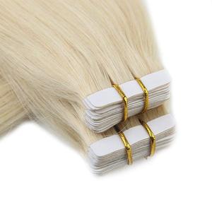 Extensions de cheveux naturels Remy, bande dessinée, couleur blond <span class=keywords><strong>platine</strong></span>, russe, haute qualité, 2020 - Product Image 4