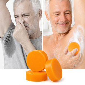 Jabón desodorante con extracto de caqui OEM de 3.5 oz, controla el olor del sudor, jabón corporal en barra para axilas, té verde, jabón corporal de caqui para hombres - Product Image 1