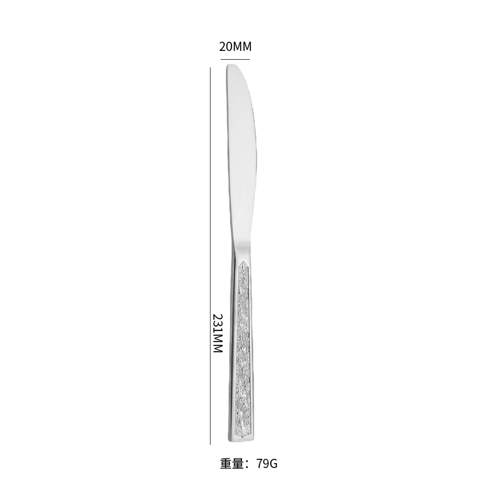 Cuchillo de mesa de plata