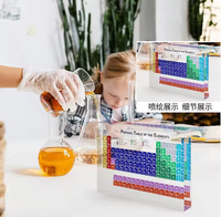 Cadeau éducatif personnalisé - Tableau périodique des éléments en acrylique pour les étudiants, les professeurs de chimie |   Fournitures pour l'enseignement à domicile et décoration de bureau