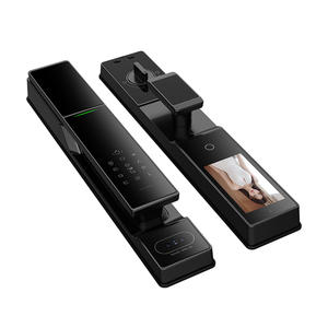 Serrure de <span class=keywords><strong>porte</strong></span> intelligente Tuya Wifi <span class=keywords><strong>Verrouillage</strong></span> <span class=keywords><strong>automatique</strong></span> de <span class=keywords><strong>porte</strong></span> en verre avec reconnaissance faciale et technologie de caméra de balayage de clavier d'empreintes digitales - Product Image 6