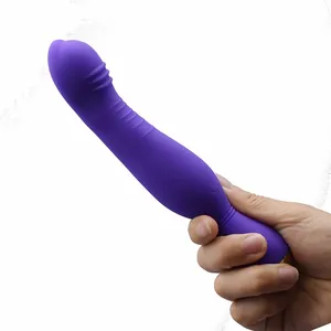 Vibrator Isi Ulang Usb Kuat Silikon FAAK-G349, Tongkat Vibrator Isi Ulang Usb Getaran Anal Mainan Seks Masturbasi Klitoris untuk Wanita