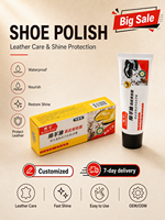 Crema de Cuero Black Bull de 70g para un Revestimiento Uniforme y Fácil, Cera para Zapatos Manual que Ahorra Esfuerzo, Unisex