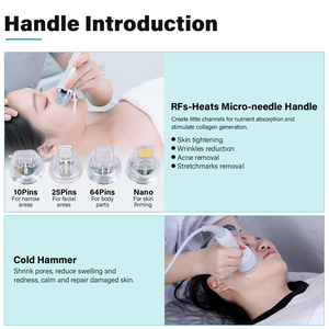 Wholesale Price 8 Languages Gold Fractional Skin Tightening Beauty Machine with 2 Handles Portable - Product Image 2