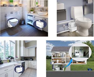 Pompe de levage sanitaire de déchets de WC de broyeur d'ascenseur entièrement automatique de conception spéciale - Product Image 4