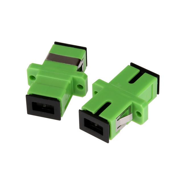 SC APC SM SX Indoor Fiber Optic Adapter Connector for FTTH CATV CCTV Single Mode Simplex Coupler Green