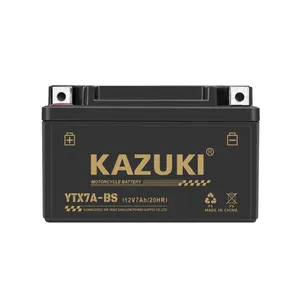 KAZUKI YTX7A agm Motorrad batterie YTX7-BS-4Ah 12 V8ah MF Batterie 12V Hoch leistungs motorrad batterie