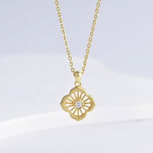 Precio de fábrica: Collar de plata 925 esterlina mate con circonitas, joyería fina, chapado en oro, cadena cubana para mujer, regalo para mamá. - Product Image 3