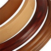 Marco de madera de tamaño personalizado de forma redonda hecha de madera de pino para piezas de reloj