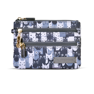 Bolsa de cosméticos con estampado de gato para mujer, bolsa de maquillaje ligera, organizador de viaje, monedero portátil con cremallera - Product Image 1