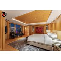 Ensemble de meubles de chambre d'hôtel sur mesure en bois massif, design OEM moderne, réponse rapide, qualité commerciale, vente en gros