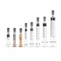 Seringue en verre vide certifiée CE pour laboratoire, distributeur de précision Luer Lock