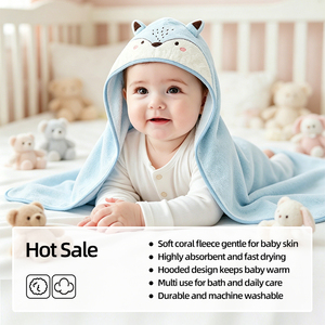 <span class=keywords><strong>Serviette</strong></span> de <span class=keywords><strong>bain</strong></span> à capuche pour enfants, nouvelle collection, douce et <span class=keywords><strong>moelleuse</strong></span>, séchage rapide, écologique, qualité supérieure, personnalisable, très vendue - Product Image 2