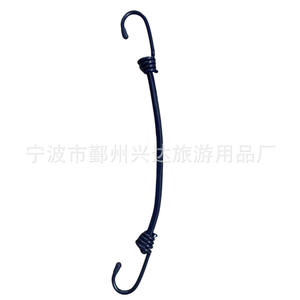 Crochet en fer Ningbo Xingda avec corde élastique, bande de caoutchouc de 6 mm pour le rangement des vêtements derrière les portes ou sur les murs - Product Image 1