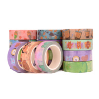 Lots de Rubans Adhésifs Washi Japonais Personnalisés Kawaii pour Emballage et Décoration, Vente en Gros pour Fabricant de Papeterie