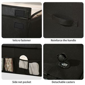 Nouveau bac de rangement pliable en tissu 2026, haute qualité, en Oxford 600D, pour vêtements de garde-robe, avec couvercle en PVC imperméable - Product Image 6