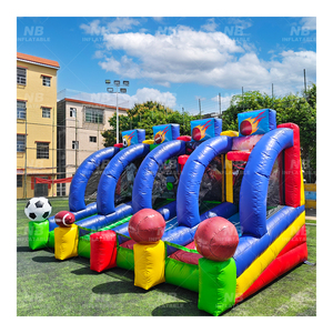 Juegos Deportivos Inflables Interactivos para Parques de Diversiones al Aire Libre, Juego de Lanzamiento Multijugador 4 en 1, Juego Inflable Interactivo - Product Image 4