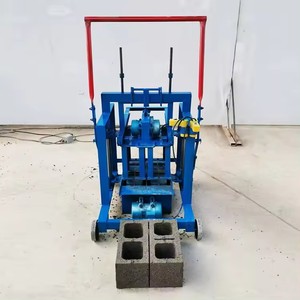 Máquina de prensa de bloques de hormigón de cemento Manual compacta con molde ajustable para albañilería Pronto de pequeñas empresas - Product Image 6